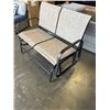 Image 3 : BRAND NEW 2 SEATER PATIO SLING GLIDER LOVESEAT