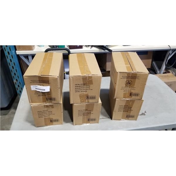 6 BOXES OF RESEALABLE PLASTIC BIO-HAZARD BAGS, 6" X 9"