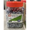 Image 2 : 8 NEW TUBS OF #8 X 1 INCH SELF TAPPING METAL SCREWS, 700 PER TUB, 5600 SCREWS TOTAL
