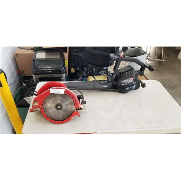 TORO ELECTRIC LEAF BLOWER AND CIRCULAR SAW