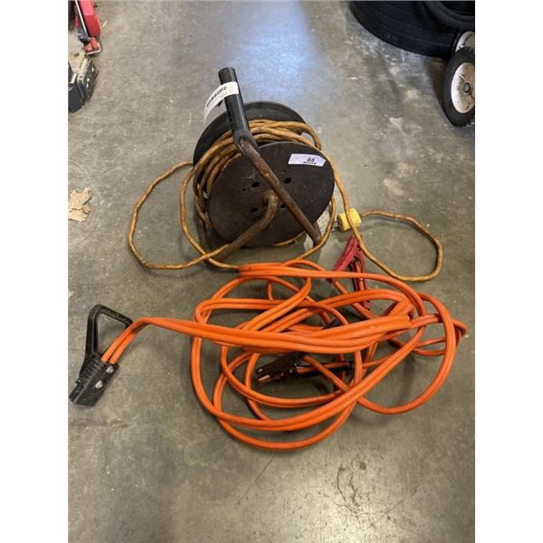 EXTENSION CORD AND BOOSTER CABLES