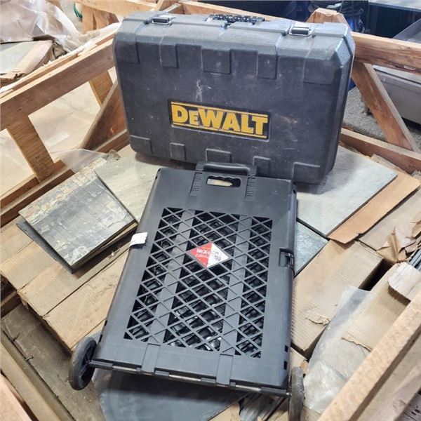 DEWALT TOOL CASE AND FOLDING CRATE
