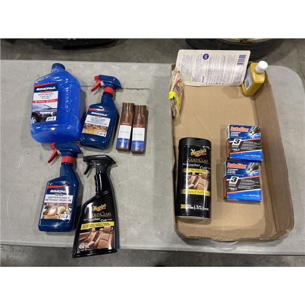 CAR POLISH, LEATHER CLEANER AND MORE