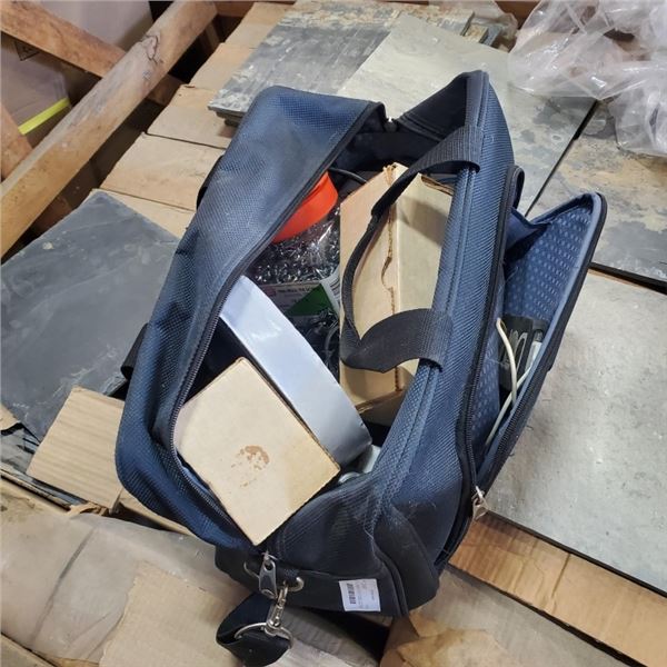 BAG OF SCREWS, HOCKEY CARDS, ELECTRICAL CORDS, IPHONES AND MORE