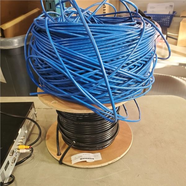 SPOOL AND ROLL OF CAT 5 CABLE