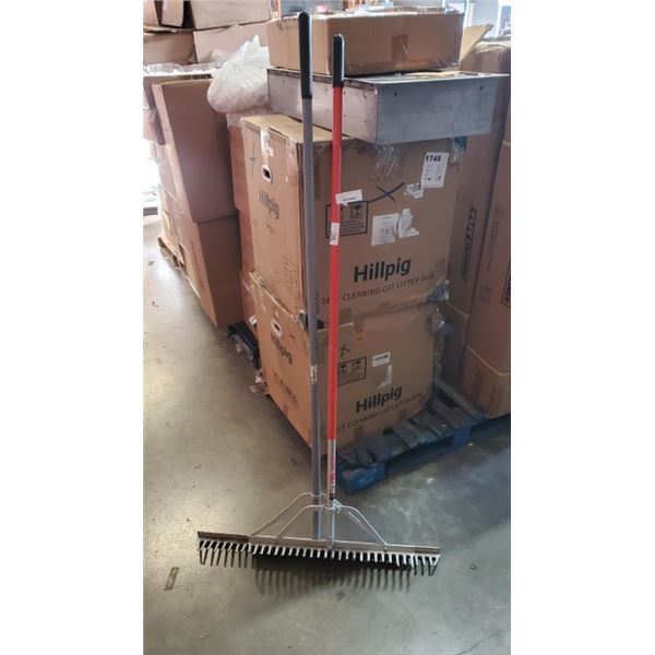 TWO GRAVEL RAKES