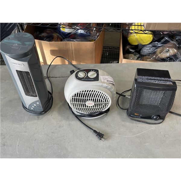 3 HEATERS/FANS