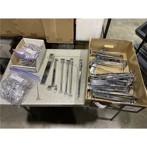 LOT OF 12" GRID WALL BRACKETS