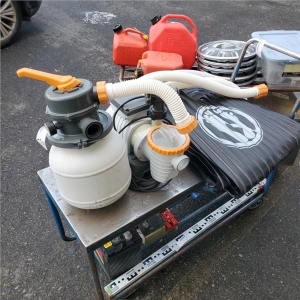 POOL PUMP, SALT FILTER AND SOLAR HEATER
