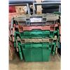 Image 2 : 5 NEW INTERLOCKING LID STACKING STORAGE TOTES