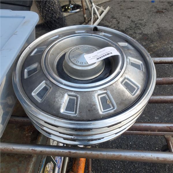 5 VINTAGE DODGE DIVISION HUBCAPS