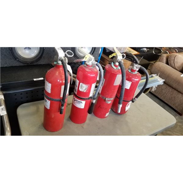 LOT OF 4 FIRE EXTINGUISHERS