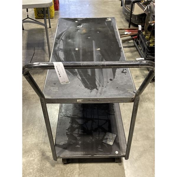 METAL 2 TIER CART WITH HANDLE