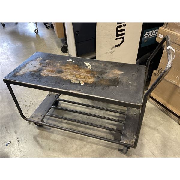 METAL 2 TIER CART WITH HANDLE