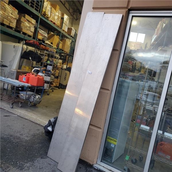 2 STAINLESS SHELVES 94" LONG