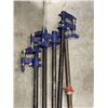 Image 2 : 4 BAR CLAMPS AND WEIGHT BAR