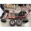 Image 1 : RED TUBE FRAME GO-CART, WITH SPARE TIRES