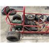 Image 3 : RED TUBE FRAME GO-CART, WITH SPARE TIRES