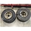 Image 8 : RED TUBE FRAME GO-CART, WITH SPARE TIRES