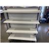Image 2 : STAINLESS RETAIL GONDOLA  DISPLAY SHELF, DOUBLE SIDED