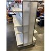 Image 3 : STAINLESS RETAIL GONDOLA  DISPLAY SHELF, DOUBLE SIDED