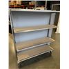 Image 1 : STAINLESS RETAIL GONDOLA  DISPLAY SHELF, DOUBLE SIDED
