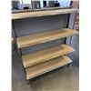 Image 2 : STAINLESS RETAIL GONDOLA  DISPLAY SHELF, DOUBLE SIDED