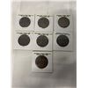 Image 1 : 7 1800 GRADED ENGLAND PENNIES