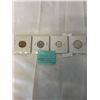 Image 2 : 1967 CANADIAN CENTENNIAL YEAR COINS SILVER 25 CENT AND 10 CET PLUS RABBIT NICKEL AND DOVE CENT