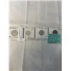 Image 1 : 1945 CANADIAN WAR TIME COINS SILVER 25 CENT AND 10 CENT PLUS VICTORY NICKEL AND 1 CENT .800 SILVER