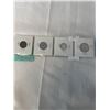 Image 2 : 1945 CANADIAN WAR TIME COINS SILVER 25 CENT AND 10 CENT PLUS VICTORY NICKEL AND 1 CENT .800 SILVER