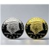 Image 1 : NEW 2PCS DONALD TRUMP 47TH PRESIDENT COMMEMORATIVE COINS SET