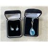Image 1 : SWANK NECKLACE AND CRYSTAL EARRINGS