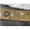 Image 2 : COLLECTION OF ANTIQUE MILITARY AND POLICE PINS, ON WW2 BELT, SEE LIST