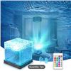 Image 1 : NEW NORTHERN LIGHTS OCEAN WAVE PROJECTOR LIGHT, 16 COLORS GRADUAL ROTATING FLAME WATER LAMP, WAVE NI