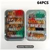 Image 1 : NEW 64PCS FLY FISHING LURE KIT