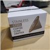 Image 3 : WILLOW AND EVERETT STAINLESS STEEL COFFEE CONE DRIPPER, CASE OF 48PCS