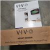 Image 2 : WHITE PNEUMATIC ARM SINGLE MONITOR WALL MOUNT AND TV WALL MOUNT AND CLAMP ON KEYBOARD TRAY