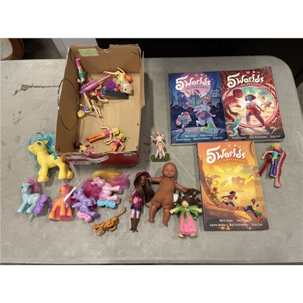 MY LITTLE PONY AND 5 WORLDS BOOKS