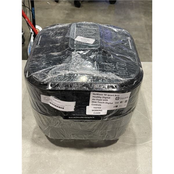 NU-WAVE 10 QUART AIR FRYER, TESTED WORKING