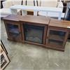 Image 1 : MODERN MEDIA CABINET WITH ELECTRIC FIREPLACE, WORKING
