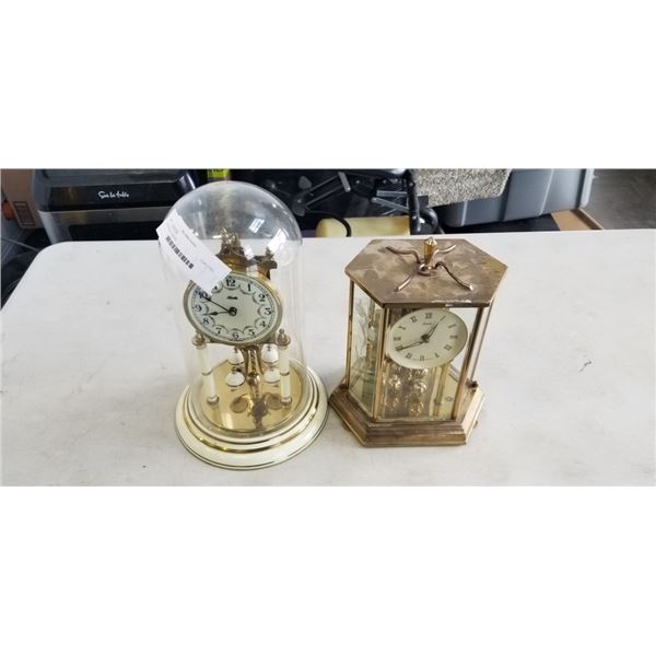 2 VINTAGE CLOCKS