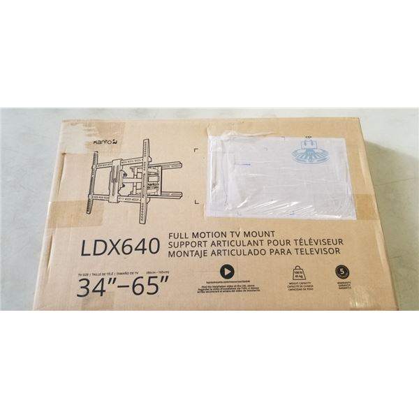 KANTO 34" - 65" FULL MOTION TV MOUNT, RETAIL $179