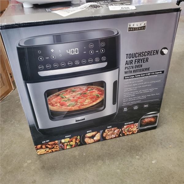 BELLAPRO 12.6QT AIR FRYER PIZZA OVEN - TESTED WORKING, RETAIL $299