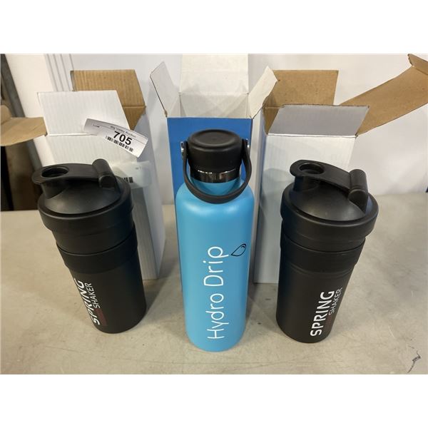 3 NEW WATER BOTTLES