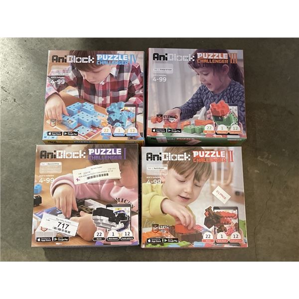 NEW ANIBLOCK PUZZLE CHALLENGER, SET OF LEVEL 1-4