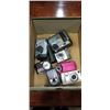 Image 1 : BOX OF CAMERAS AND CAMCORDER