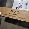 Image 2 : PREMIUM ALUMINUM TV WALL MOUNT AND CLAMP ON KEYBOARD TRAY
