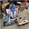 Image 1 : STAR WARS R2 D2  LIGHTS AND SOUND TOY WITH STAR WARS HOT WHEEL SET