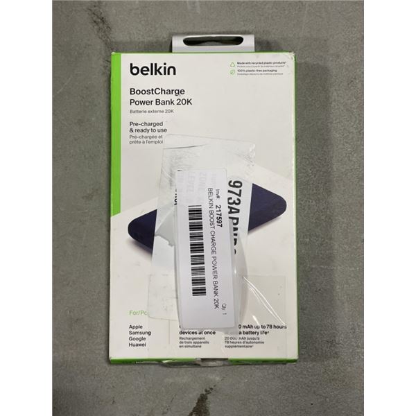 BELKIN BOOST CHARGE POWER BANK 20K